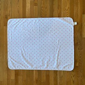 PB Kids Dot & Stripe Chamois Baby Blanket